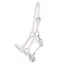 QHP Foal Leather Halter with Clip - White
