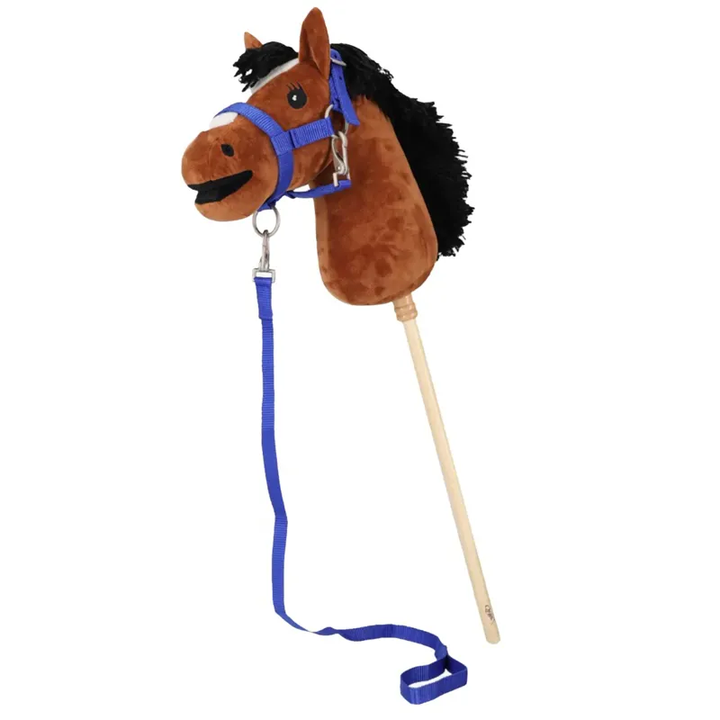 QHP Hobby Horse Halter and Lead Set - Cobalt Blue