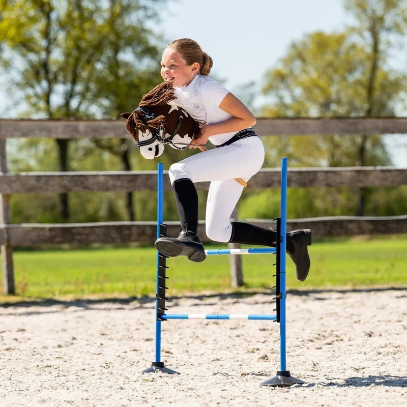 QHP Hobby Horse Jump Set - Cobalt Blue-3