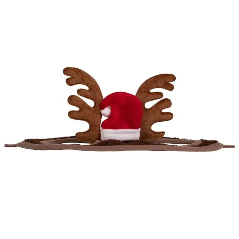 QHP Christmas Horse Hat - Antlers-1