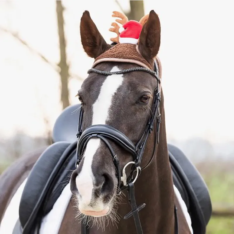 QHP Christmas Horse Hat - Antlers-2