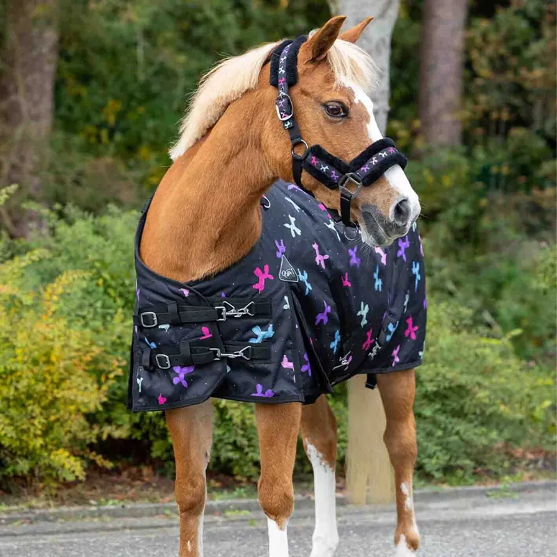 QHP Isalyn 100g Turnout Blanket - Unicorn Dream-1
