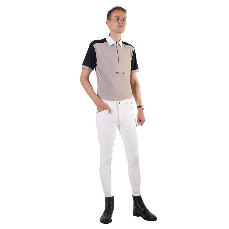 QHP Kyle Men's Show Shirt - Beige-6