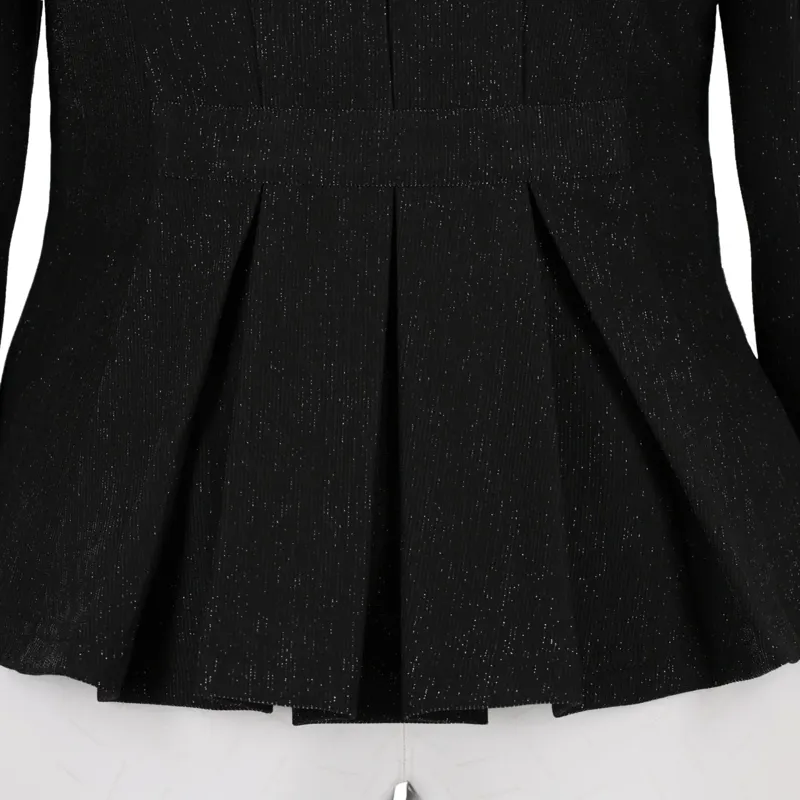 QHP Kynlee Glitter Women's Show Jacket - Black-7