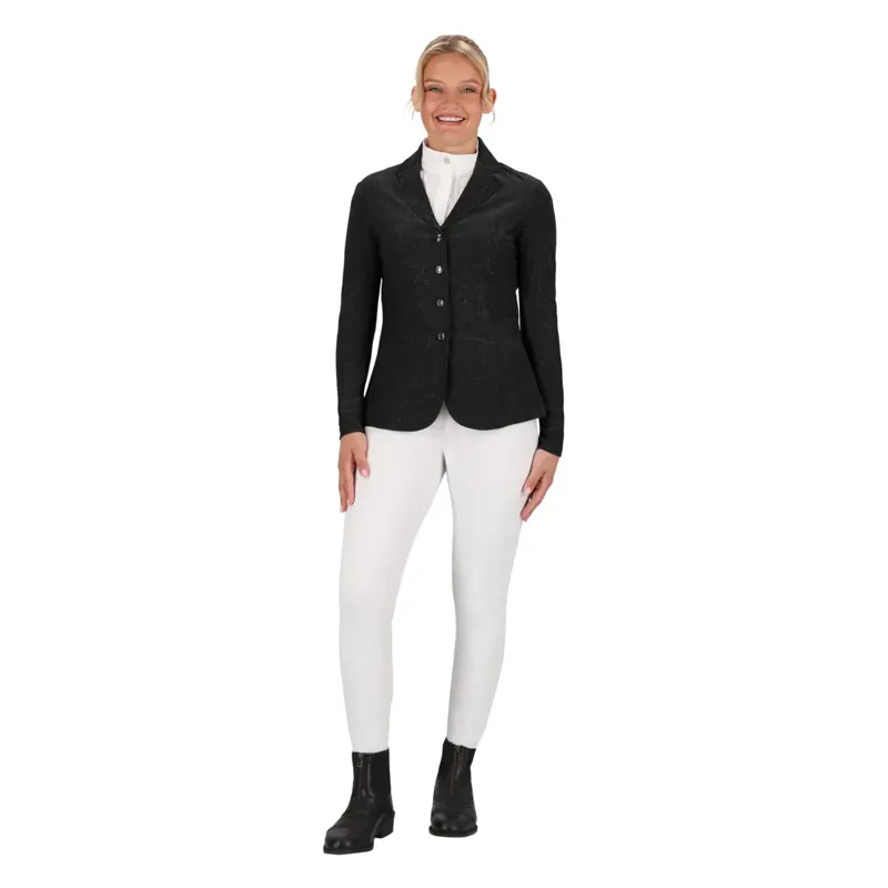 QHP Kynlee Glitter Women's Show Jacket - Black-9