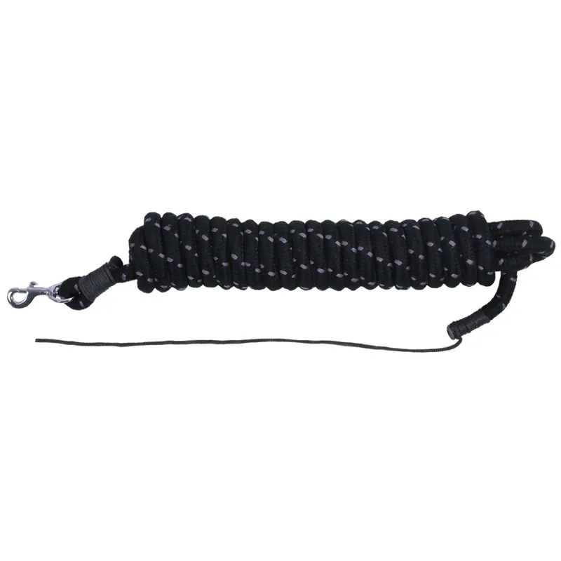 QHP 6.8m Lead Rope 14mm Wide Black/Grey