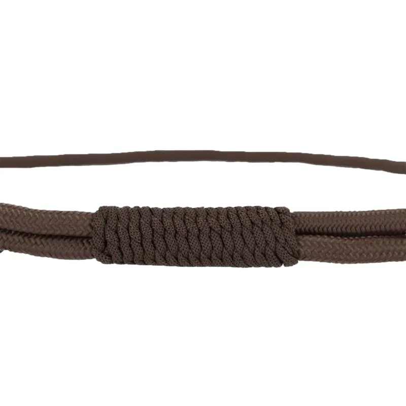 QHP Liberta Adjustable Neck Rope - Brown-1