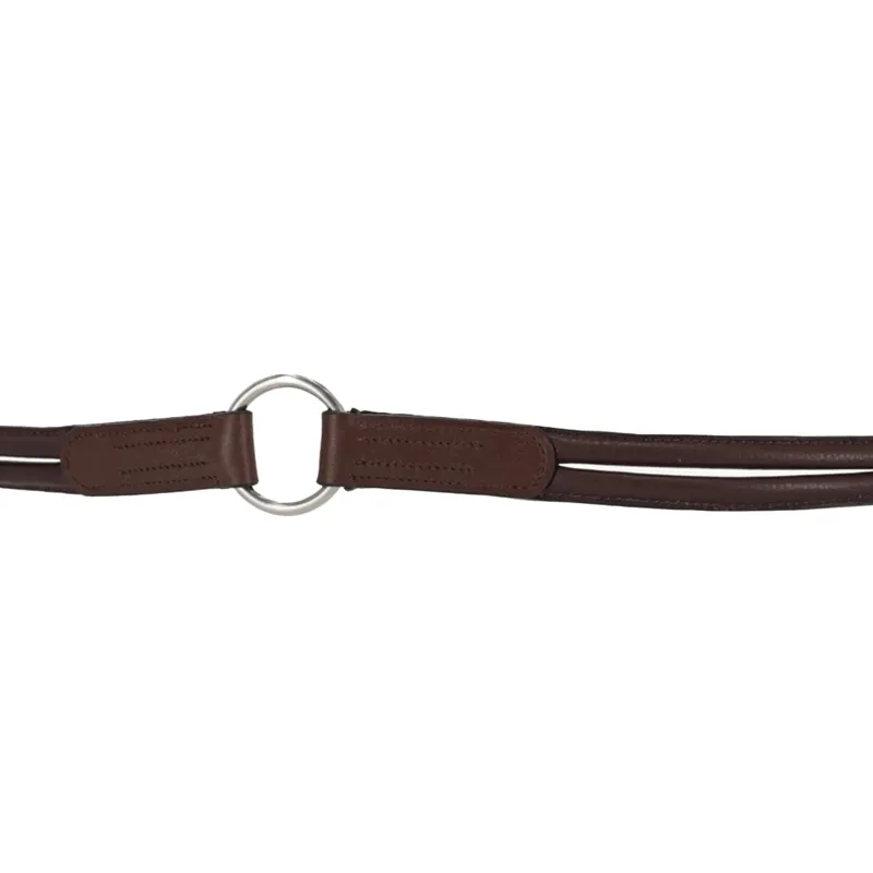 QHP Liberta Leather Neck Rope - Brown-1