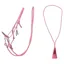 QHP Liberty Combi Rope Halter with Reins - Flamingo