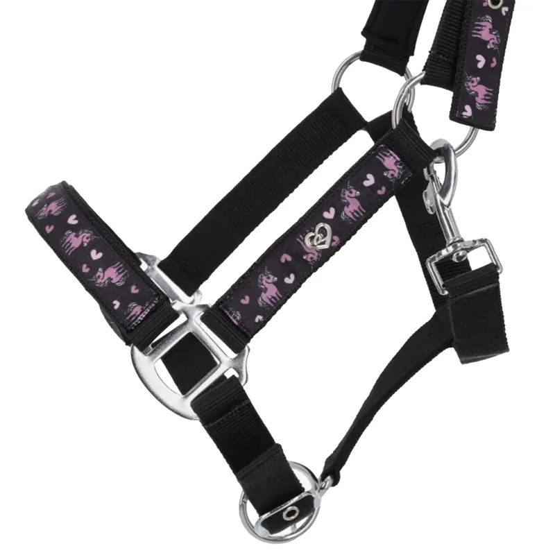 QHP Lize Halter - Black/Violet-3