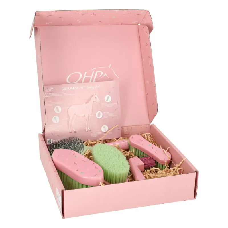 QHP Lucky Start Grooming Set - Soft Pink
