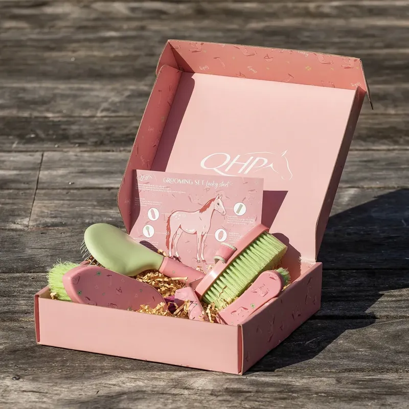 QHP Lucky Start Grooming Set - Soft Pink-1