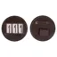 QHP Modeste Round Number Holder - Brown