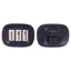 QHP Modeste Square Number Holder - Navy