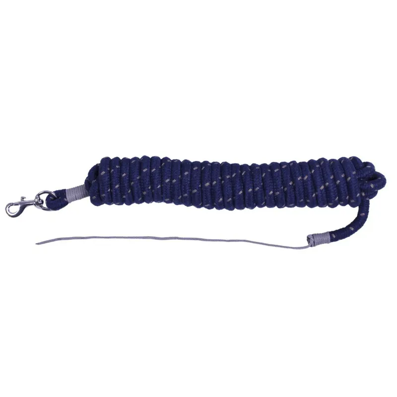 QHP 6.8m Lead Rope 12mm wide Navy/Grey