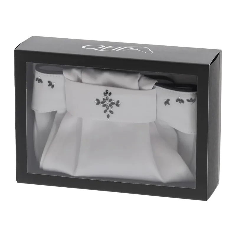 QHP Nova Stock Tie - White/Black-5