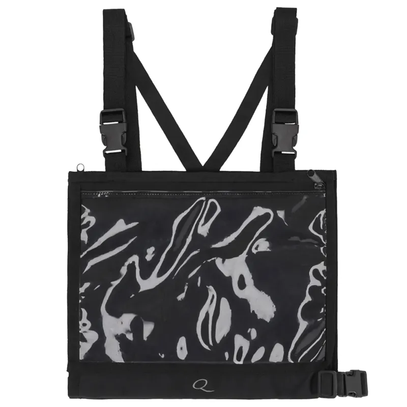 QHP Number Bib with Zipper - Black