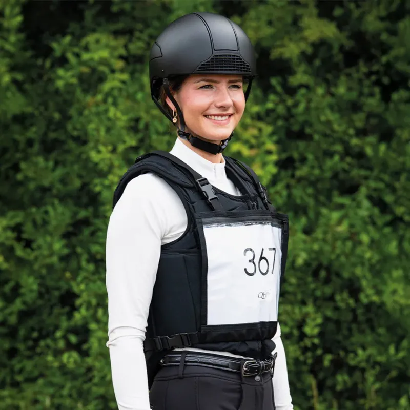 QHP Number Bib with Zipper - Black-1