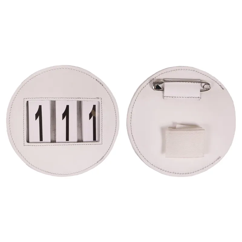 QHP Modeste Round Number Holder - White