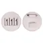 QHP Modeste Round Number Holder - White