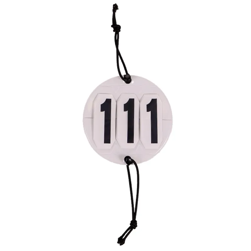 QHP Prim Elastic Number Holders - 2-Pack - White