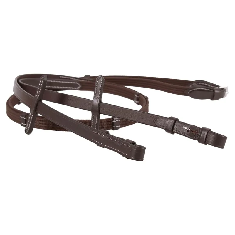 QHP Ontario Bridle with Reins - Brown-11