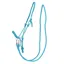 QHP Colour Rope Halter with Reins - Sky