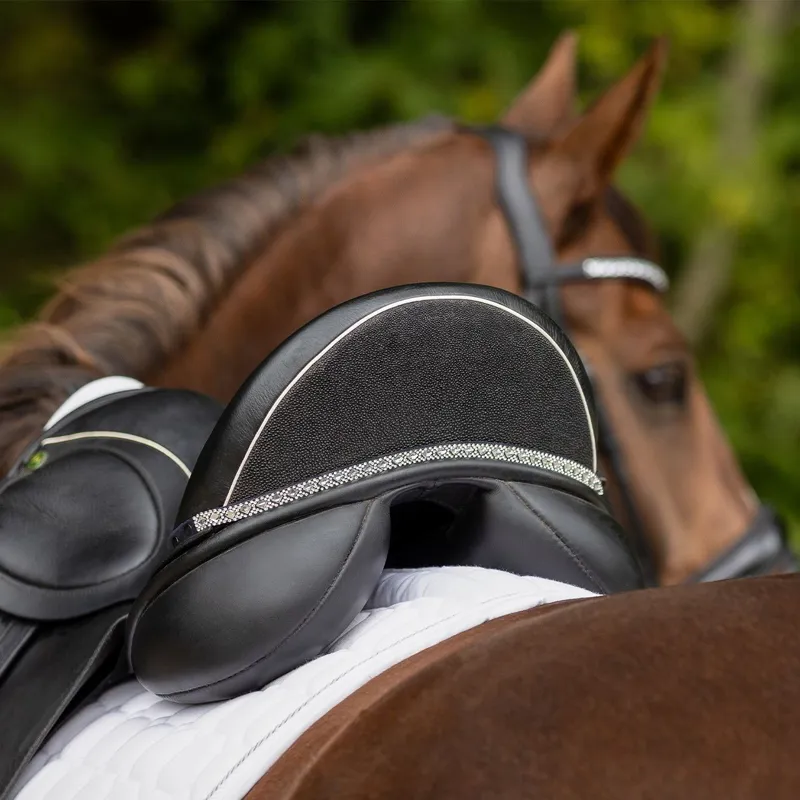 QHP Sharina Saddle Jewel - Black/Silver-1