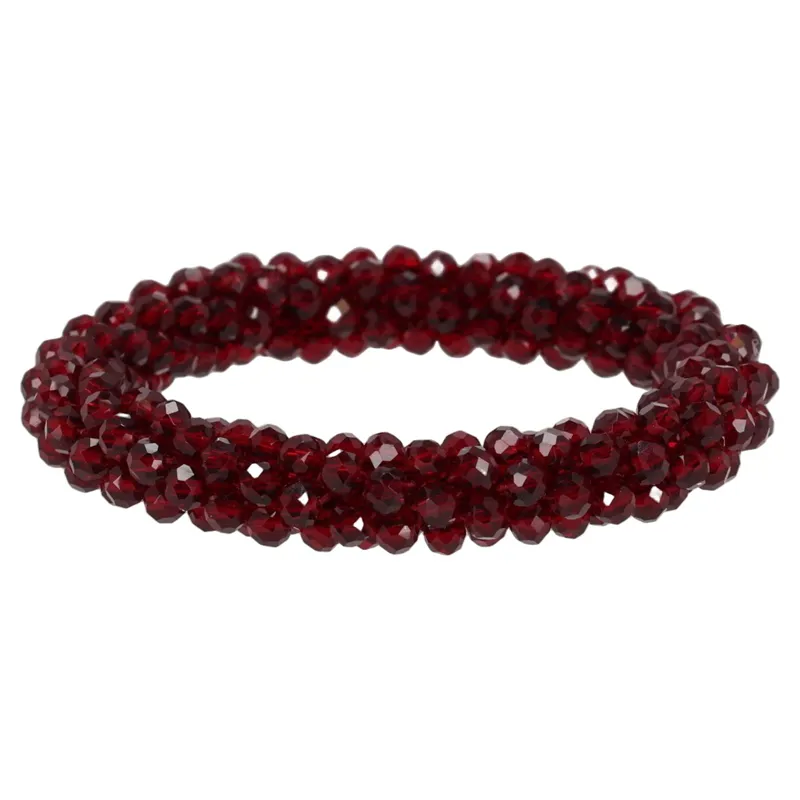 QHP Shine Hair Scrunchie - Burgundy