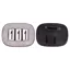 QHP Shine Number Holder - Silver