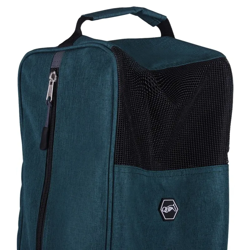 QHP Side Zip Boot Bag - Dark Green-2
