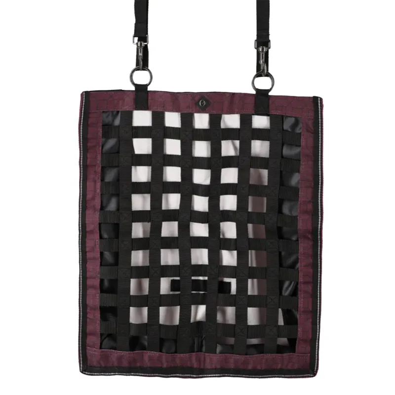 QHP Turnout Collection SlowFeeder - Wine/Red
