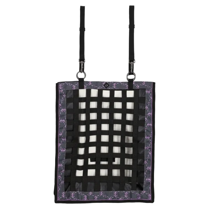 QHP Collection Slowfeeder Hay Bag-Bouncing Bows