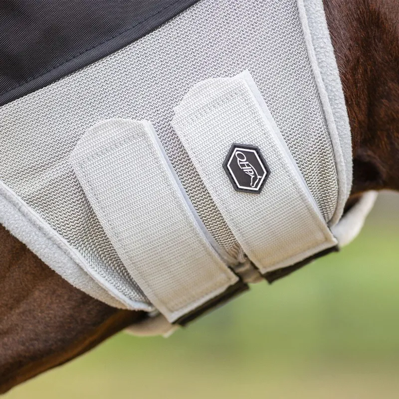 QHP Solaire Fly Mask - Gray-4