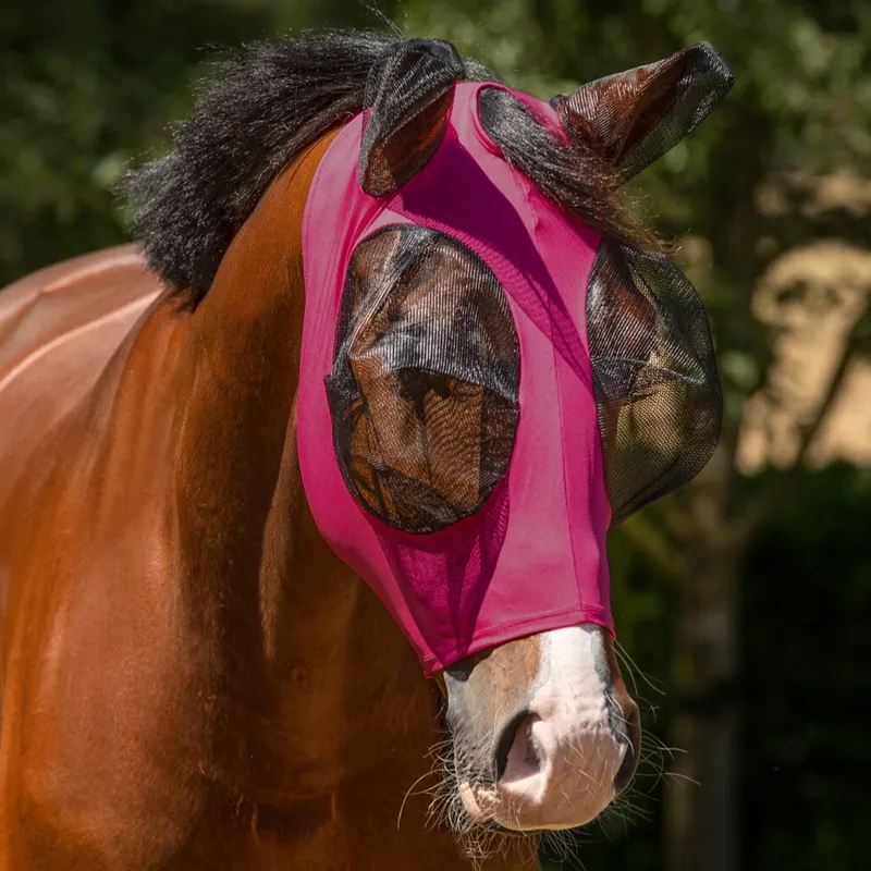 QHP Super Bug Fly Mask - Pink