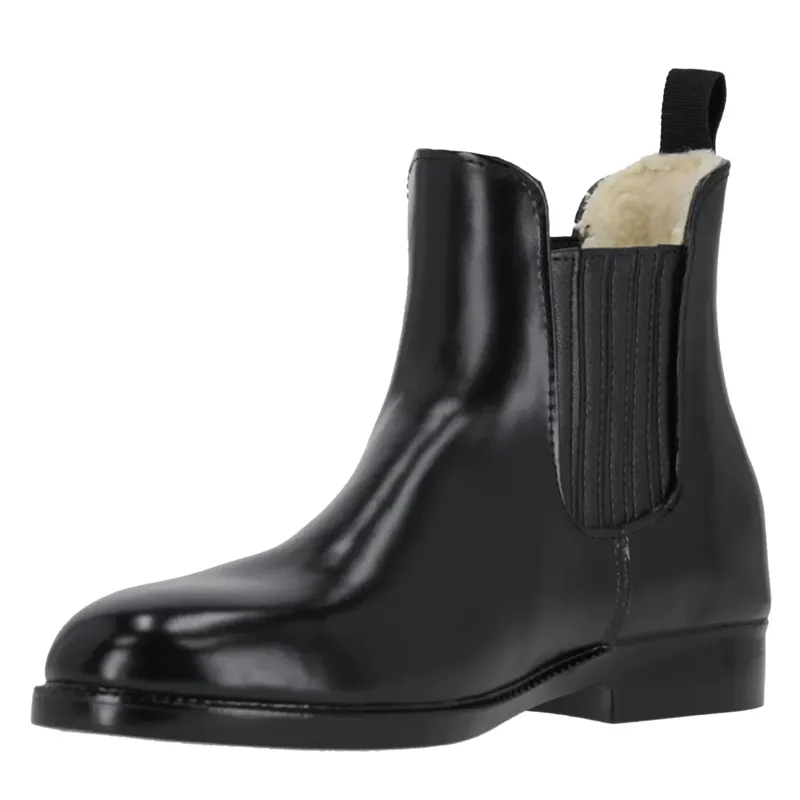 QHP Thermo Junior Paddock Boots - Black-1
