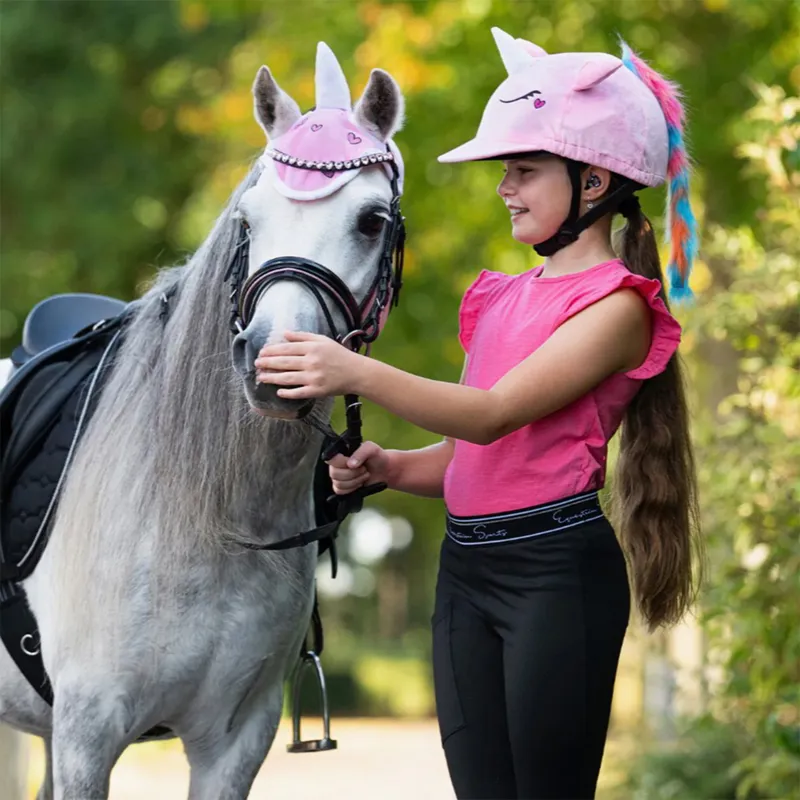 QHP Unicorn Fly Bonnet - Pink-2