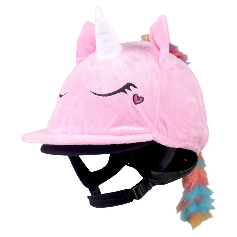 QHP Unicorn Helmet Cover - Pink-3