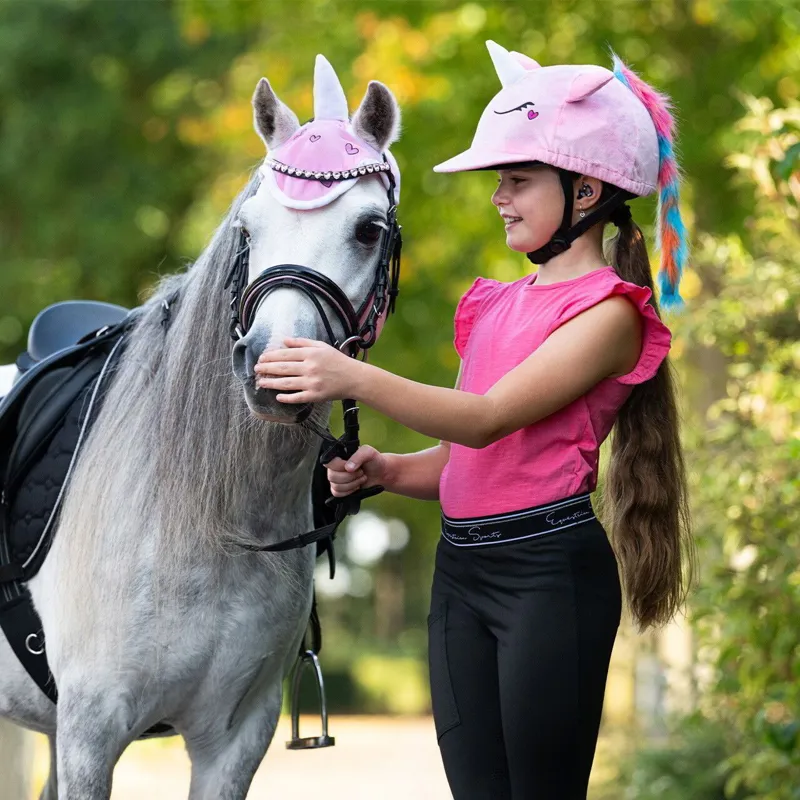 QHP Unicorn Helmet Cover - Pink-5