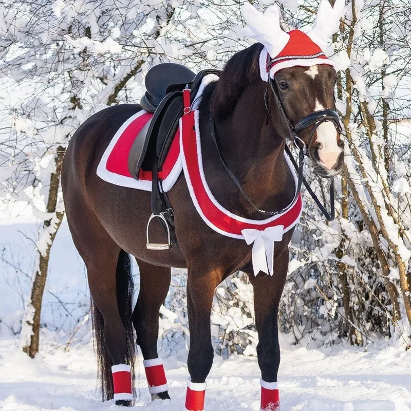 QHP Christmas Breast Strap - Red-1