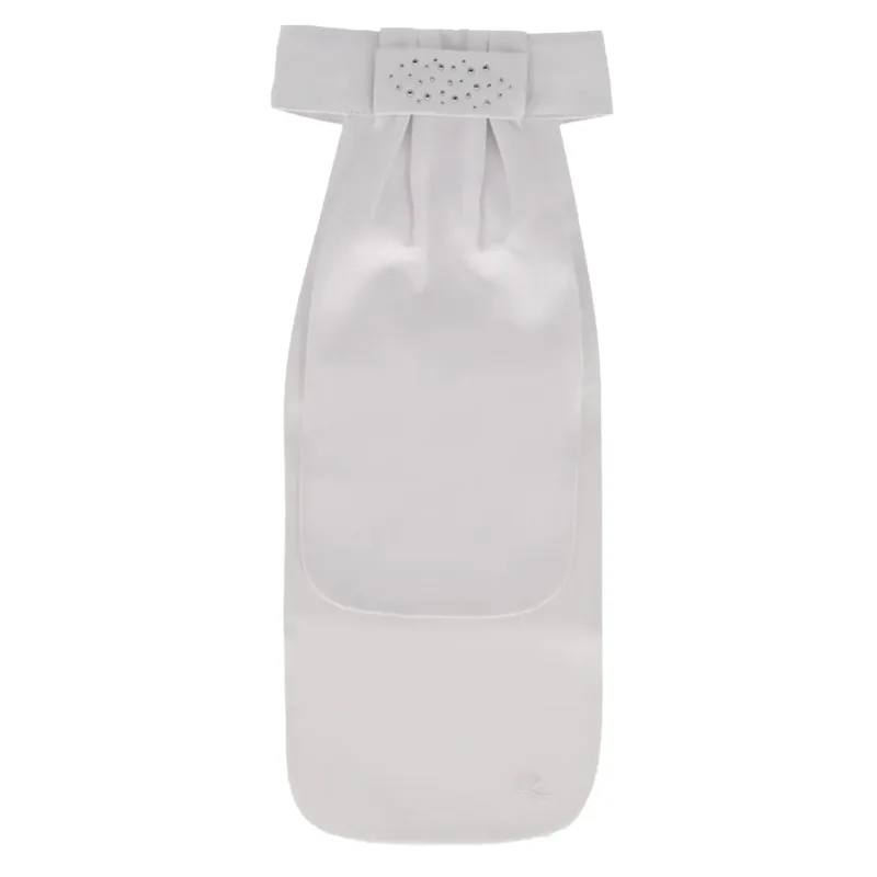 QHP Zizah Stock Tie - White/Silver