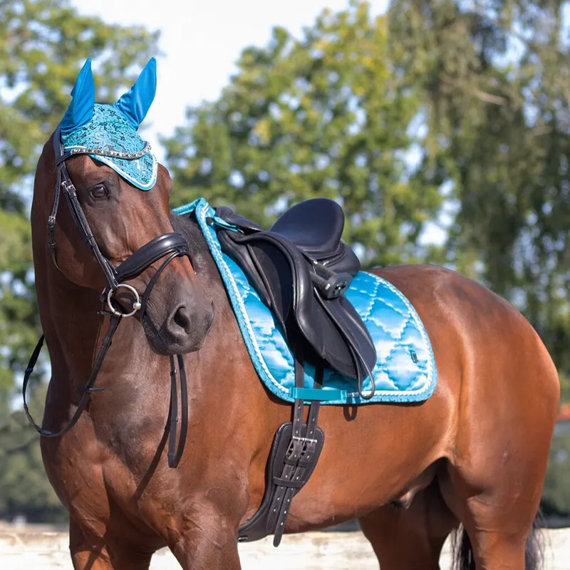 QHP Sevilla Ear Bonnet - Turquoise-1