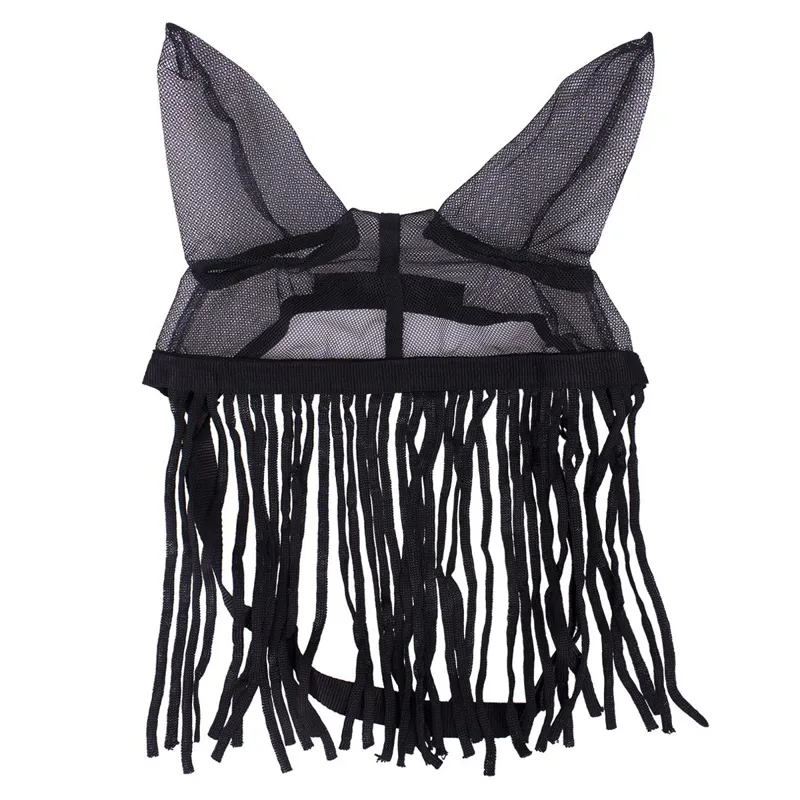QHP Fly Mask with Ears - Black-4