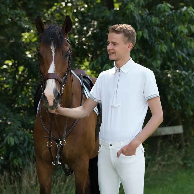 QHP Mark Mens Show Shirt - White-1