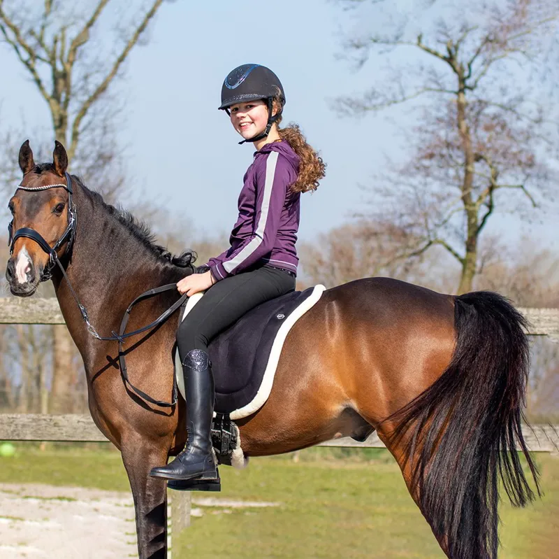 QHP Bareback Pad - Black-3