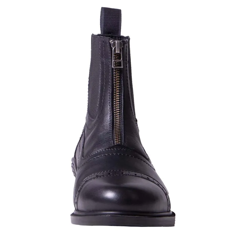 QHP Calgary Thermo Fleece Lined Junior Paddock Boots - Black-3