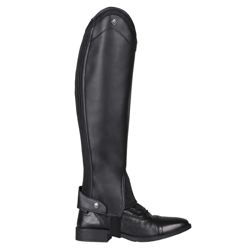 QHP Shimmer Junior Half Chaps - Black