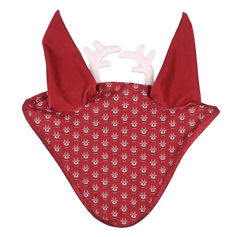 QHP Christmas Ear Bonnet - Rudolph