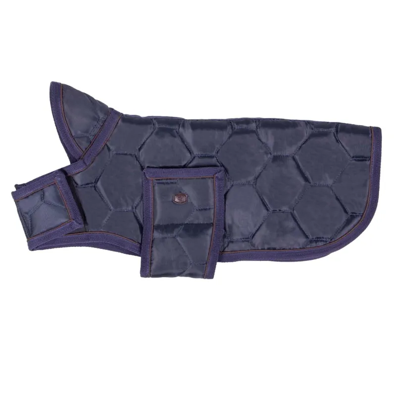 QHP Classy Dog Coat - Navy-1