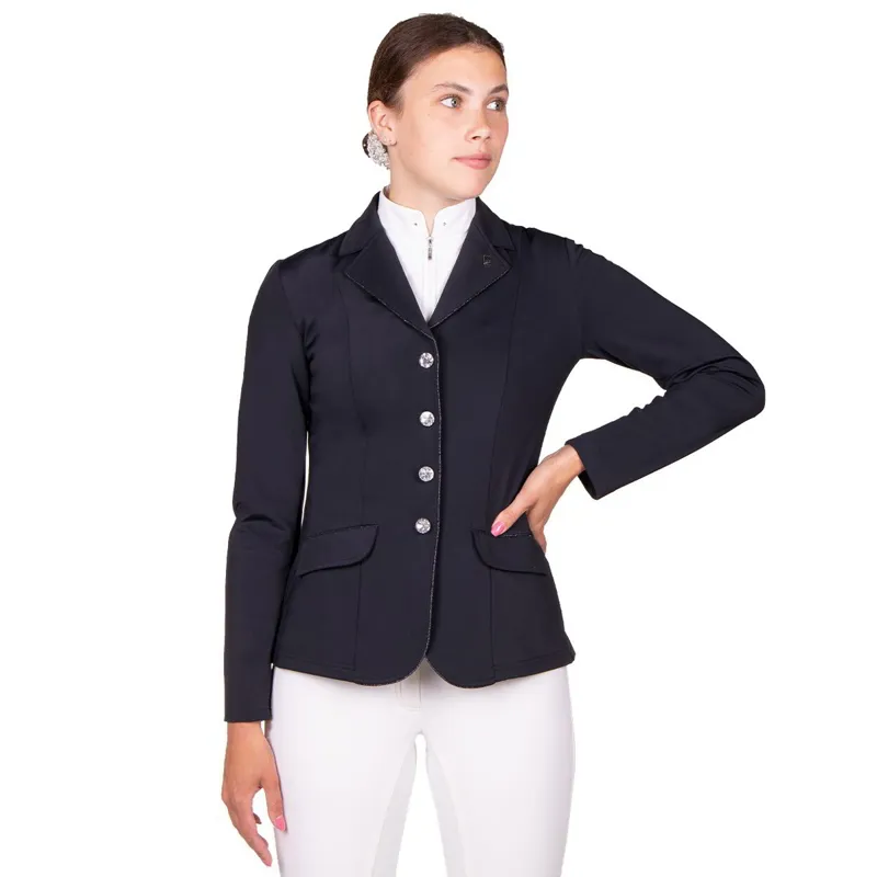 QHP Elaina Junior Girls Competition Jacket Black